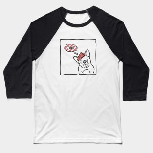 Minimalist Line Art For French Bulldog Lovers Baseball T-Shirt